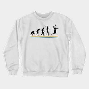 Evolution Volleyball Funny Vintage Crewneck Sweatshirt